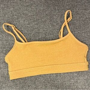 Aerie Sparkle Straight Scoop Bikini Top